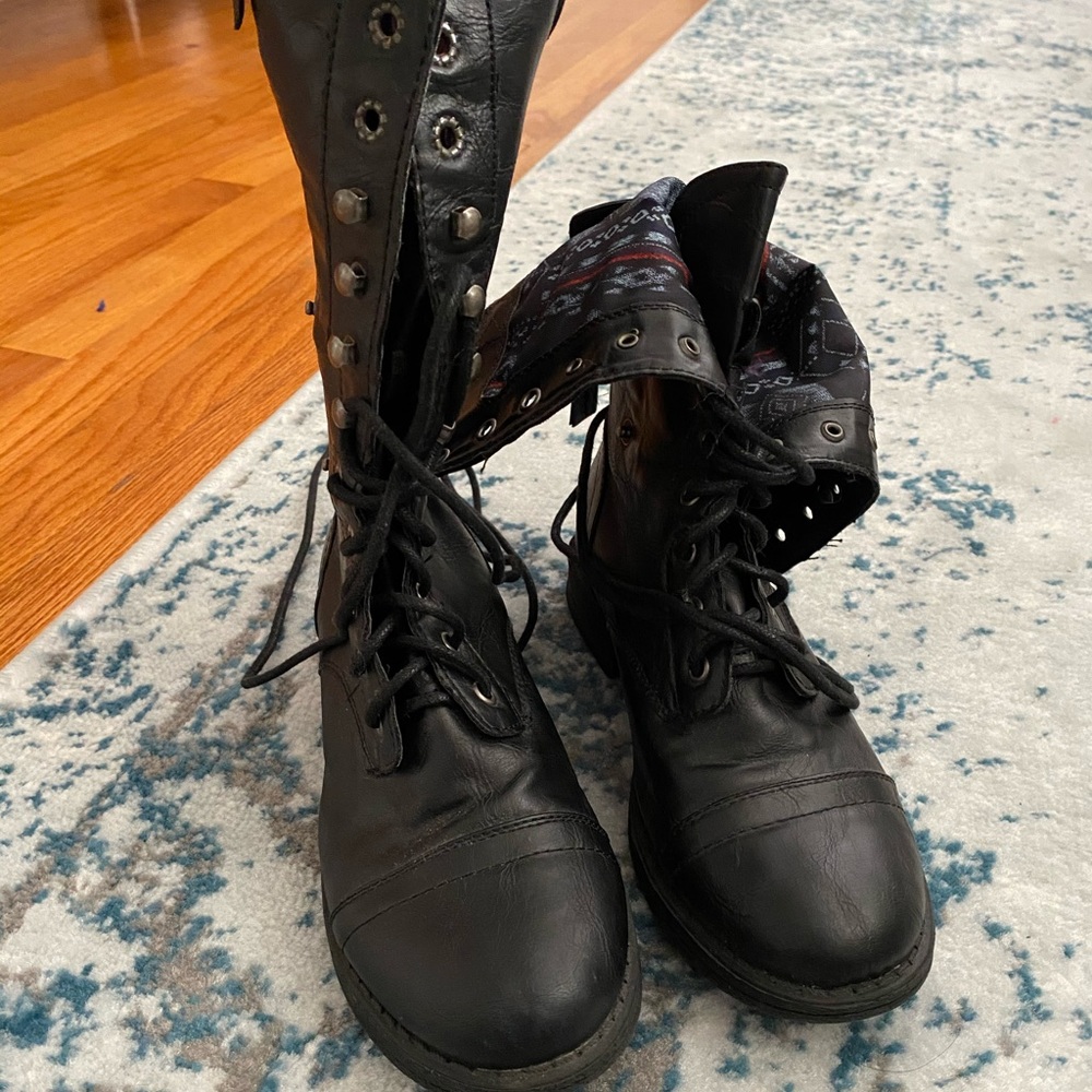 Madden Girl Zorrba Combat Boots